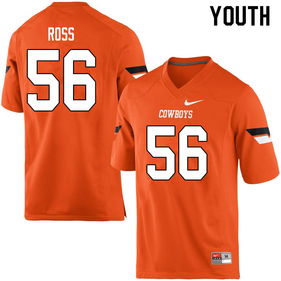 Youth #56 Xavier Ross Oklahoma State Cowboys College Football Jerseys Sale-Orange - Click Image to Close